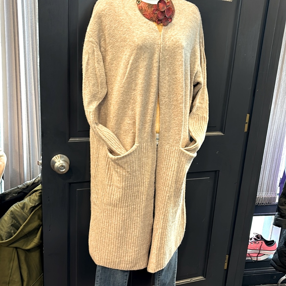 H&M Long Sweater, Color Light Brown , Size M,